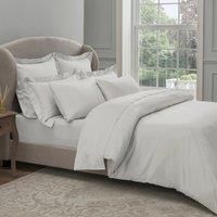 Dorma 300 Thread Count 100% Cotton Sateen Plain White Duvet Cover White
