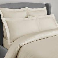 Dorma 300 Thread Count 100% Cotton Sateen Plain Cream Kingsize Oxford Pillowcase Cream