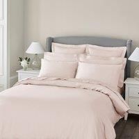 Dorma 300 Thread Count 100% Cotton Sateen Plain Blush Duvet Cover Blush