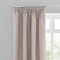 Luna Brushed Blackout Pencil Pleat Curtains