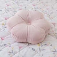 Pink Velvet Flower Cushion Pink