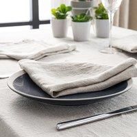 Set of 4 Cartmel Natural Linen Napkins
