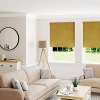 Luna Old Gold Blackout Roller Blind Gold