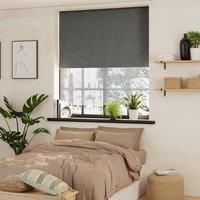 Luna Grey Blackout and Pollen Reducing 2in1 Roller Blind Grey