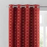 Chenille Ogee Eyelet Curtains