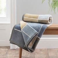 Super Soft Squares Throw Ochre