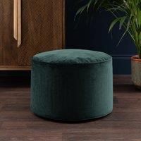 Eliza Velvet Bottle Green Pouffe Bottle (Green)