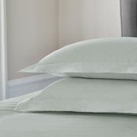 Dorma 300 Thread Count 100% Cotton Sateen Plain Kingsize Oxford Pillowcase Green