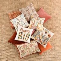 Embroidered Ditsy Floral Cushion