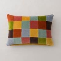 Clara Patchwork Velvet Rectangle Cushion