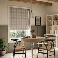 Large Check Daylight Roman Blind