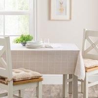 Simple Check Wipe Clean Tablecloth