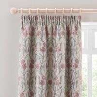Tulip Jacquard Pencil Pleat Curtains