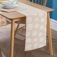 Shell Woven Jute Table Runner