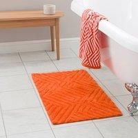 Tufted Geometric Bath Mat