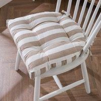 Round Back Striped Seat Pad