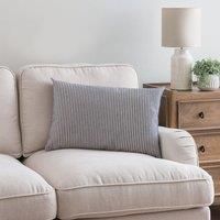 Chenille Striped Rectangular Cushion Cover