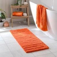 Luxury Cotton Textured Stripe Bath Runner