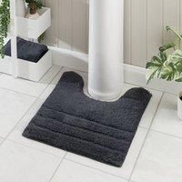 Luxury Cotton Textured Stripe Pedestal Mat