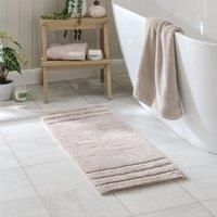 Luxury Cotton Textured Stripe Bath Runner