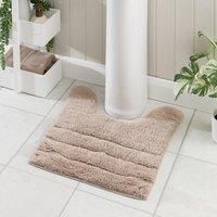 Luxury Cotton Textured Stripe Pedestal Mat