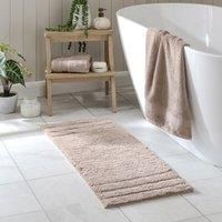 Luxury Cotton Textured Stripe Bath Runner