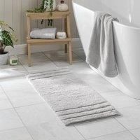Luxury Cotton Textured Stripe Bath Runner