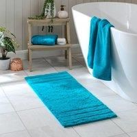 Luxury Cotton Textured Stripe Bath Runner