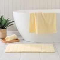 Luxury Cotton Textured Stripe Bath Mat