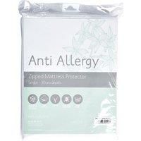Freshnights Anti Allergy 30cm Zipped Mattress Protector White