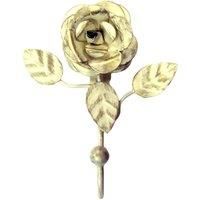 Vintage Rose Medium Ivory Gold Hook