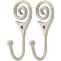 Ivory Vintage Twist Hooks Cream