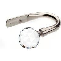 Satin Steel Faceted Holdbacks Bronze