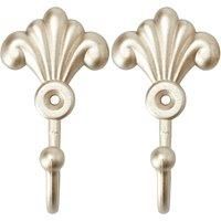 Champagne Pack of 2 Toulouse Scroll Hooks Cream