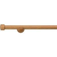Trinity 28mm Wooden Oak Eyelet Curtain Pole Mid Oak (Brown)