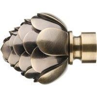 Mix and Match Antique Brass Dia. 28mm Artichoke Flower Finials Antique (Brass)