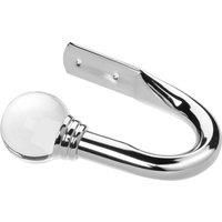 Glass Ball Chrome Holdbacks