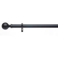 Ashton Metal Eyelet Curtain Pole Black