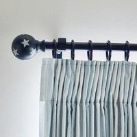 Glowing Stars Metal Extendable Curtain Pole Dia. 16/19mm Blue and White