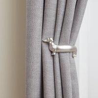 Mix and Match Bertie Holdbacks Satin Steel (Silver)