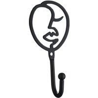 Mix and Match Faces Matte Black Curtain Tieback Hooks