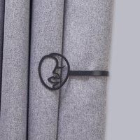 Mix and Match Matt Black Faces Holdback Pair