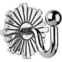 Art Deco Backplate Curtain Tieback Hooks