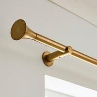 Flush Trumpet Fixed Metal Curtain Pole