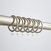 Pack of 6 Flat Lined Curtain Rings