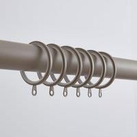 Pack of 6 Flat Lined Curtain Rings