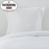 Non Iron Plain Dye White Continental Square Pillowcase White