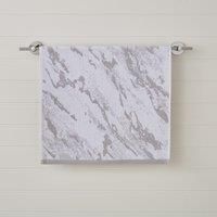 Grey Marble Hand Towel Grey