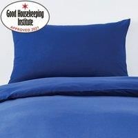 Non Iron Navy Standard Pillowcase Pair