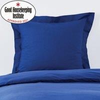 Non Iron Navy Continental Square Pillowcase Navy